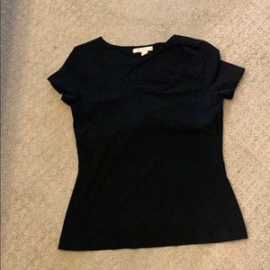 Boston Proper Black Fitted Shirt